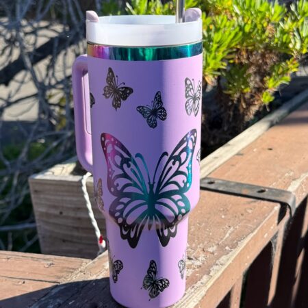 Butterfly 40oz Travel Mug