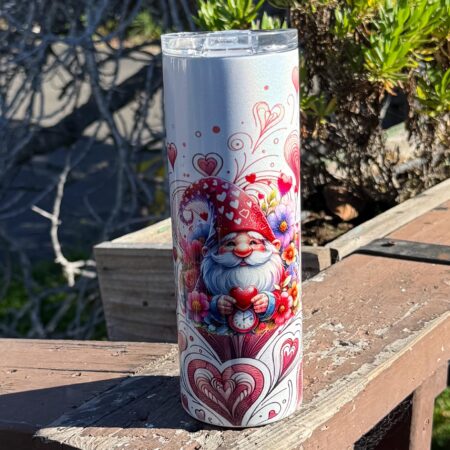 Valentines Day Gnome Tumbler