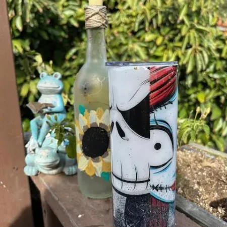 "The Nightmare Before Christmas", Jack Skellington, Sally 20 oz Skinny Tumbler
