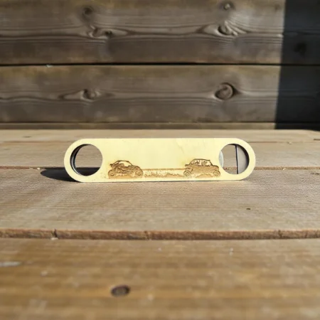 A RZR pulling an X3 bottle opener