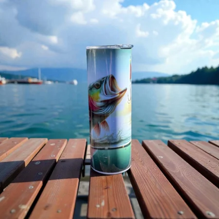 "Fishing" 20oz Skinny Tumbler