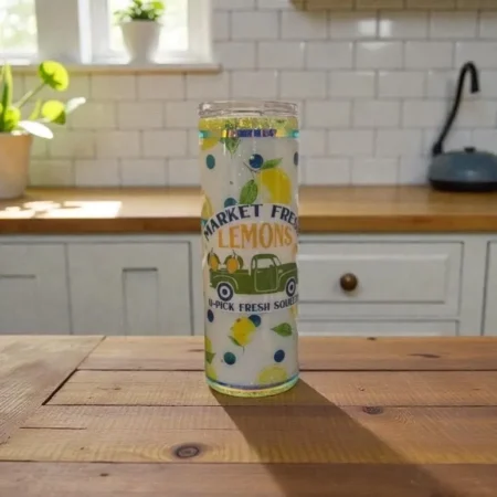 "Fresh Lemons" 20oz Skinny Tumbler