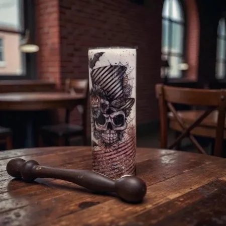 Skeleton 20oz Skinny Tumbler