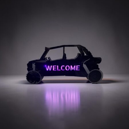 Custom LED Acrylic SxS Welcome Sign - UTV Night Light